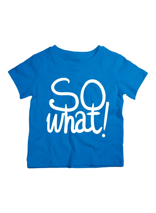 Twinkle Hands - So What Printed T-Shirt Blue/White - Image 1