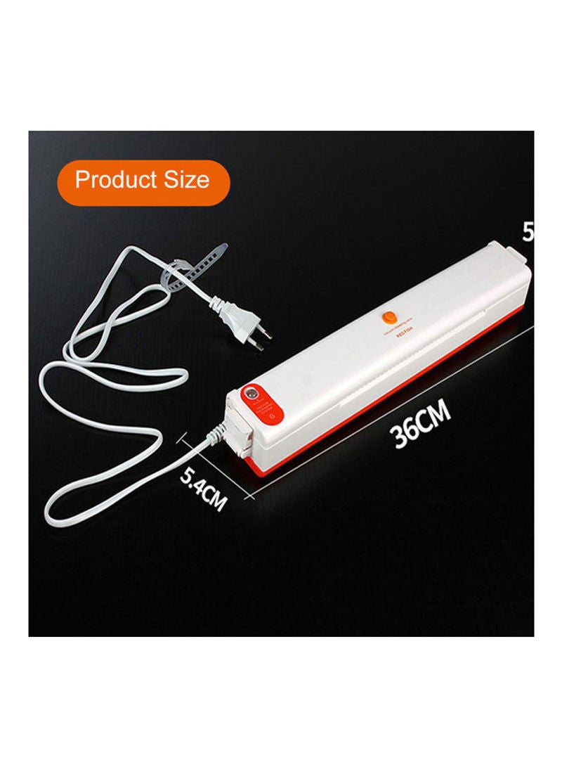 Household Vacuum Packaging Machine White 38x6x10cm  - Image 4