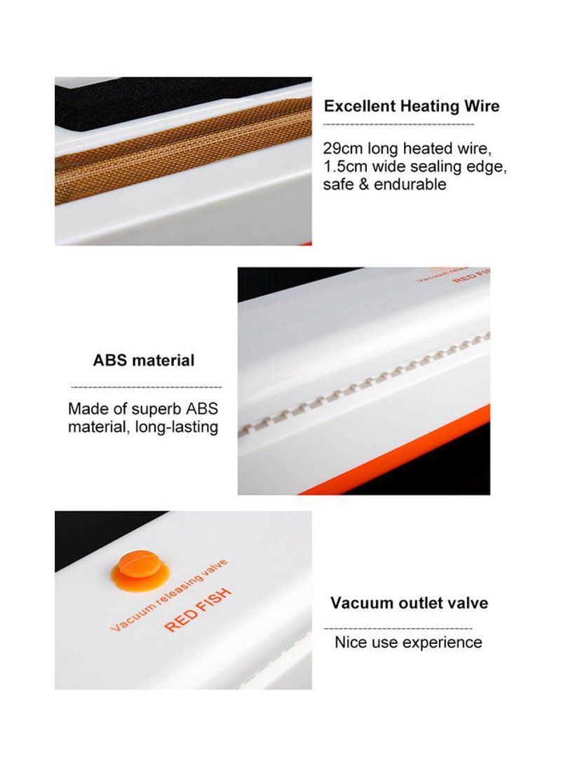 Household Vacuum Packaging Machine White 38x6x10cm  - Image 2