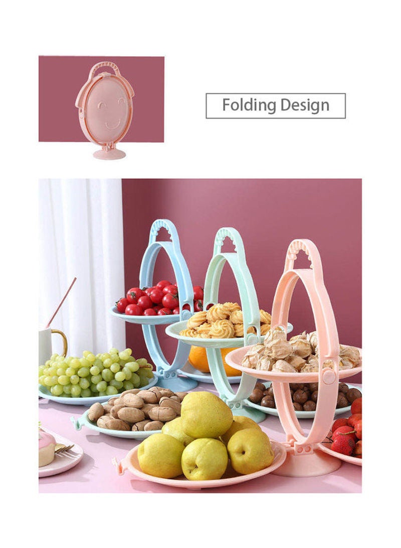 Creative Nordic Folding Snack Storage Tray Blue 27x6x24cm  - Image 3