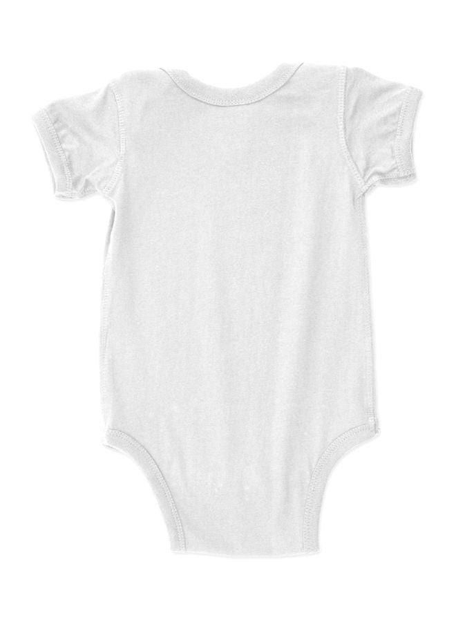 Twinkle Hands - Big Boss Printed Onesies White/Black/Red - Image 1