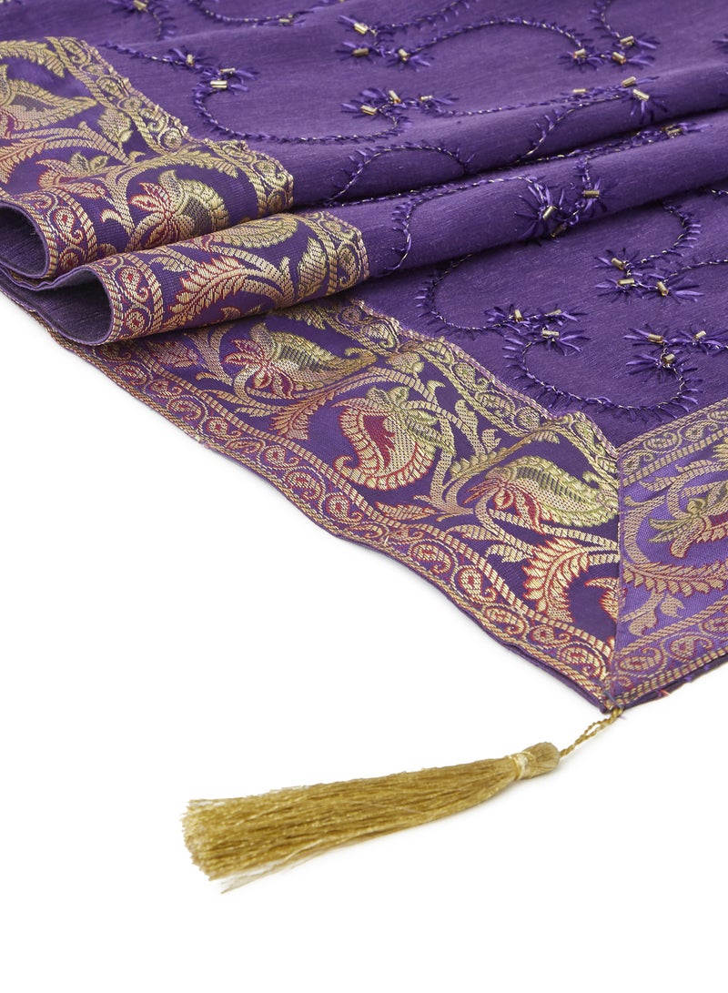 Ikras DKC Runner Purple 40x180cm - Image 3