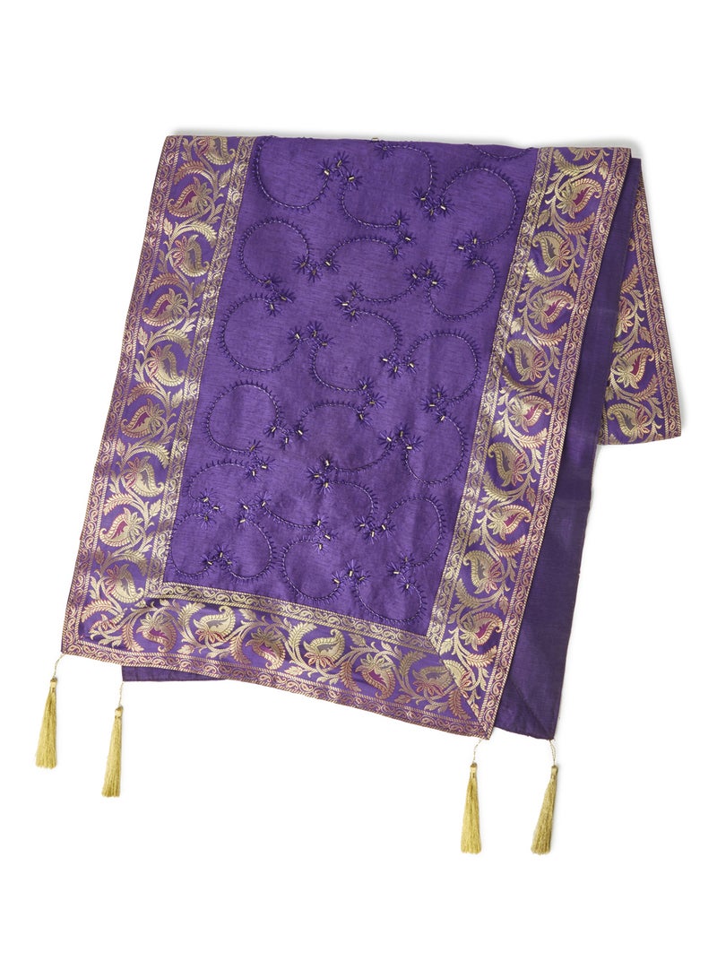 Ikras DKC Runner Purple 40x180cm - Image 1
