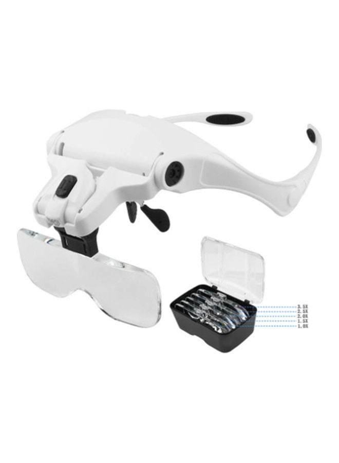 Generic - LED Magnifying Adjustable Head Magnifier Bracket Loupe 15cm - Image 1
