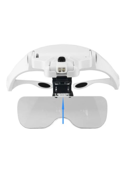 LED Magnifying Adjustable Head Magnifier Bracket Loupe 15cm