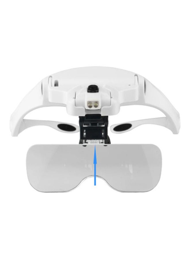 Generic - LED Magnifying Adjustable Head Magnifier Bracket Loupe 15cm - Image 1