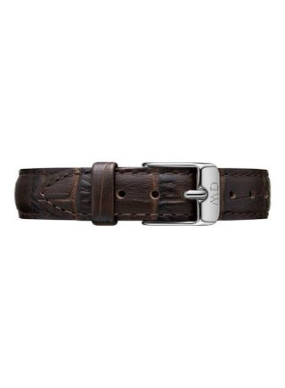 Watch Strap in Leather and Silver 28mm | DW - v1607600047/N42940646A_1