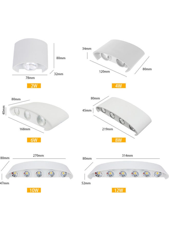Modern Wall Sconce Lights LEDs Warm White 13 x 5 x 9cm  - Image 3