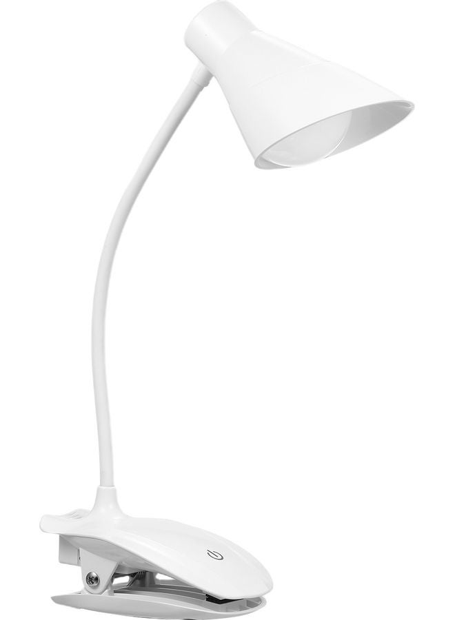 مصباح قراءة LED بمشبك أبيض - Image 1