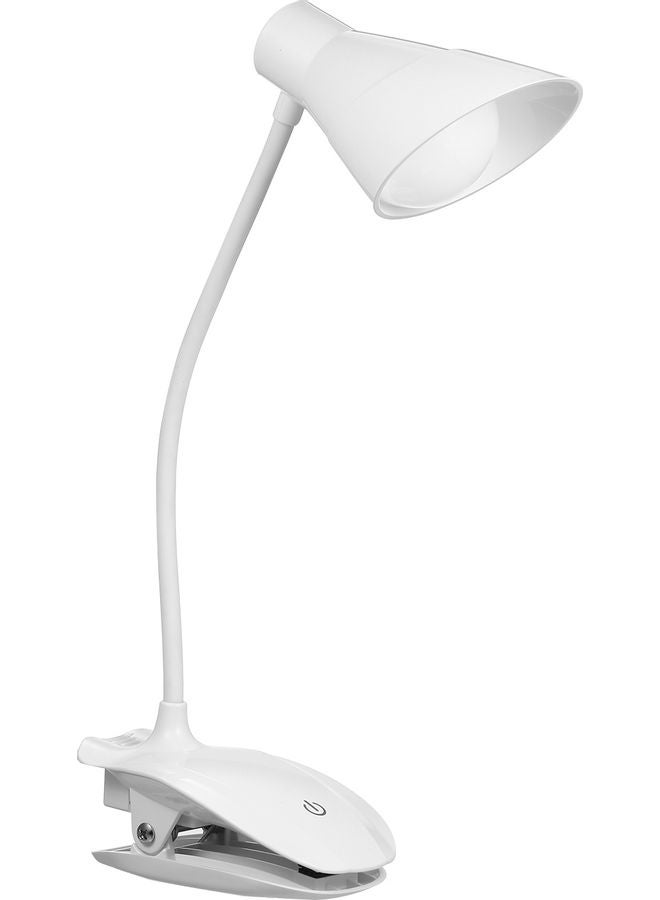 مصباح قراءة LED بمشبك أبيض - Image 2