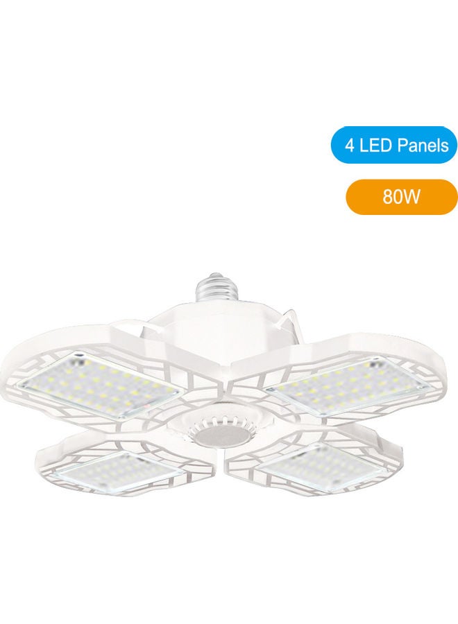 مصباح سقف قابل للتعديل والطي مكون من 80 مصباح LED للمرآب أسود 16.5 x 11.5 x 14.5سم - Image 1