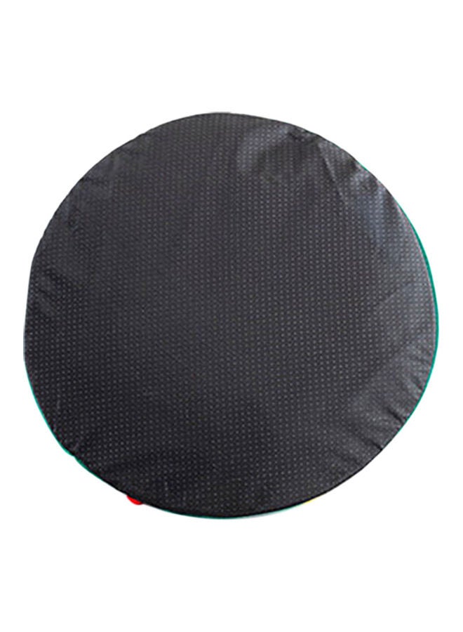 سرير محمول من القطيفة بتصميم قبعة للحيوانات الأليفة أخضر - Image 2