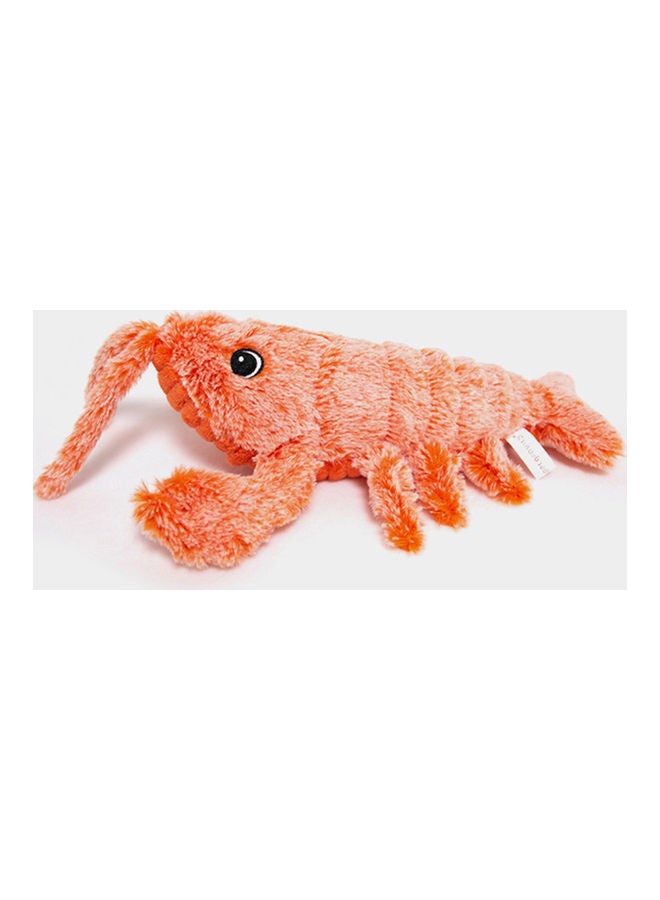 Electric Moving Cat Kicker Wagging Shrimped Plush Toy Orange 30 x 10cm - Image 4