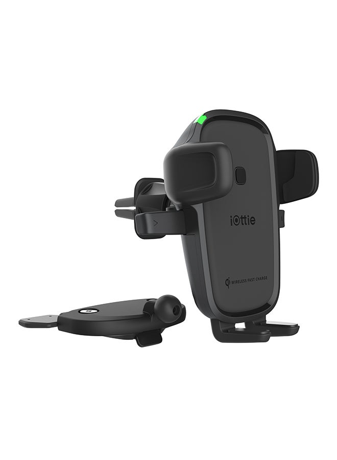 iOttie 2-Piece Easy One Touch Wireless Car Mount And Charger Black - Image 1