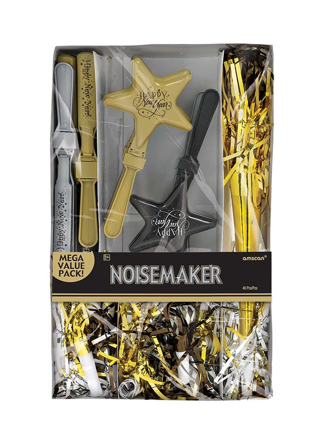 أمسكان أدوات إصدار الأصوات العالية بطبعة "Happy New Year"