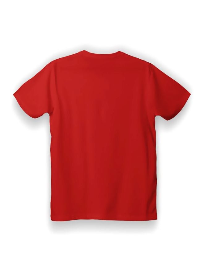 Twinkle Hands I Ate Santa Cookies Printed T-Shirt Red/White - Image 2