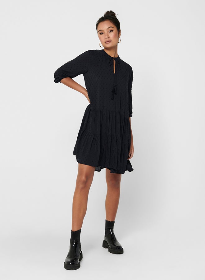 Solid Textured Dress Night Sky - v1607602479/N39978106V_3