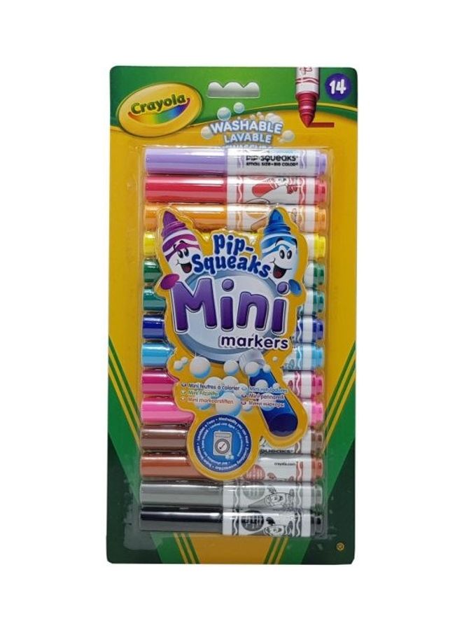 Crayola 14-Piece Pip-Squeaks Plastic Mini Markers  - Image 1