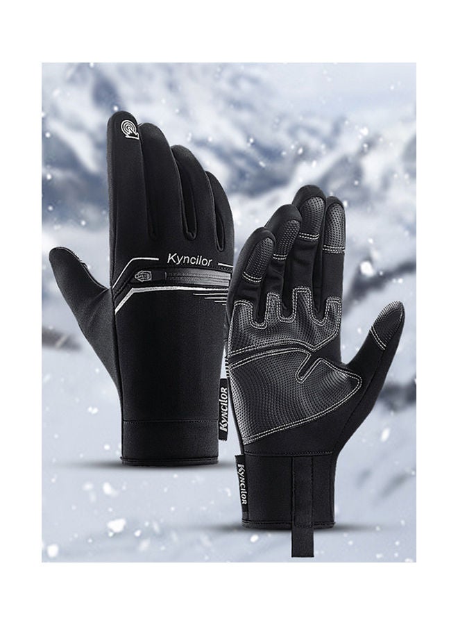 Generic Winter Waterproof Full Finger Bicycle Skiing Gloves 0.085kg  - Image 2