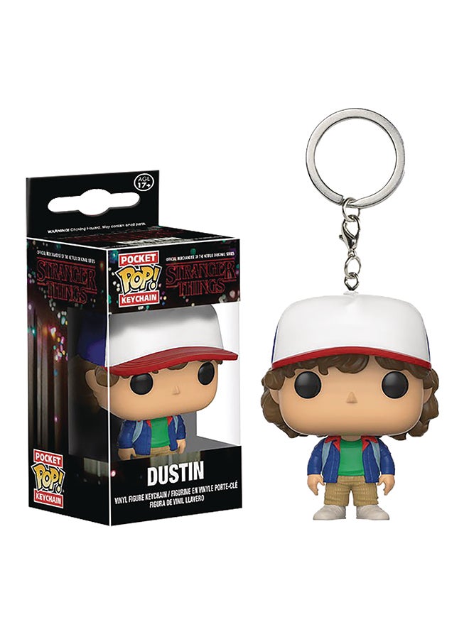 Funko - Dustin Demon Toy Keychain Multicolour - Image 1