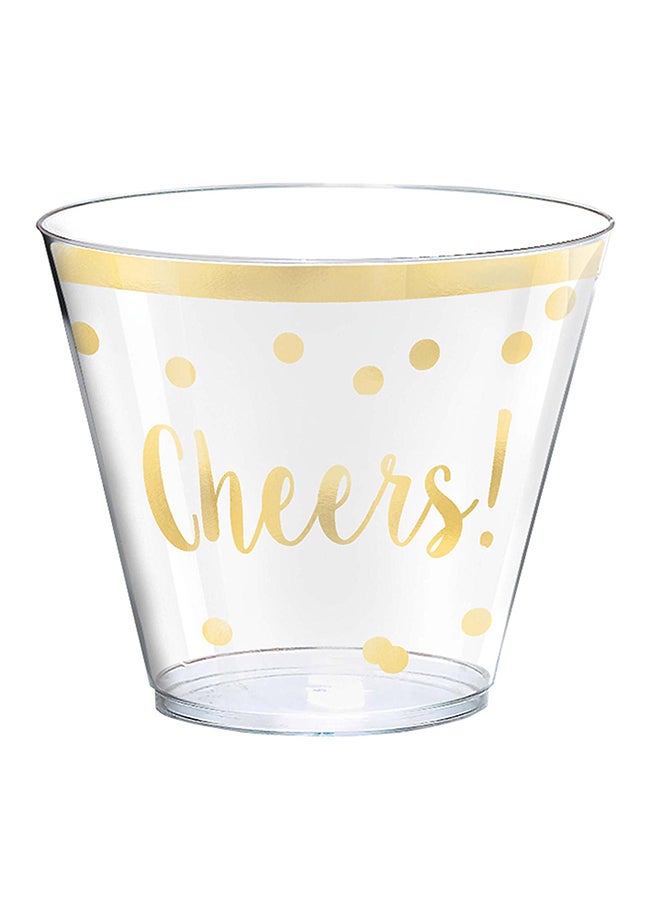 أمسكان أكواب بلاستيكية مناسبة للاحتفال بالسنة الجديدة