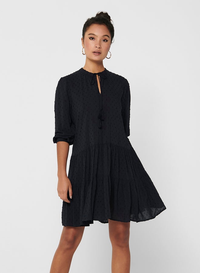 Solid Textured Dress Night Sky - v1607605064/N39978106V_1