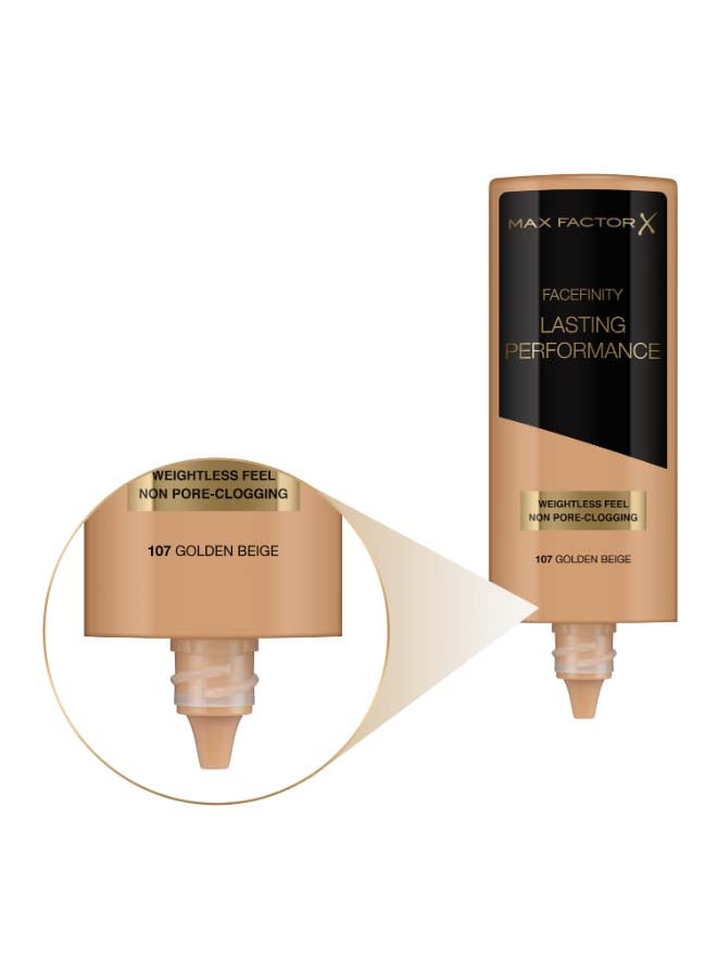 Max Factor Facefinity Lasting Performance Foundation 107 Golden Beige  - Image 5