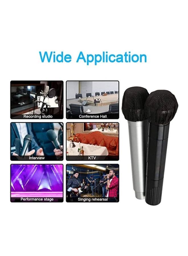 200Pcs Clean Antibacterial and No-Odor Mic Covers Perfect Replacement for Most Handheld Microphone YA-JJ2461 Black  - Image 4