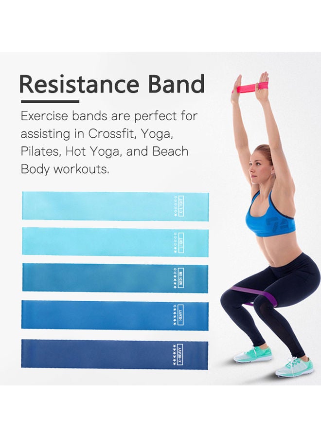 Piece of 5 10-40LB Resistance  Set Pull Rope Silicone Elastic Bands 18.00*3.00*8.00cm - Image 3