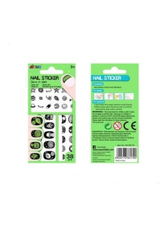 Avenir 38-Piece Glow in Dark Nail Stickers Playset 