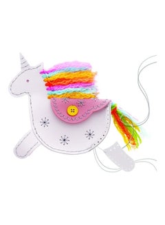 4m KidzMaker Unicorn Faux Leather Pouch Craft Kit 21 x 28 x 6cm  - Image 2