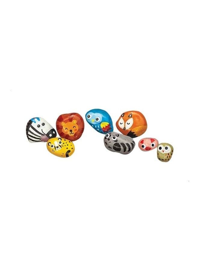 4m KidzMaker Magical Animal Rock Painting Craft Kit 21 x 28 x 6cm - Image 3