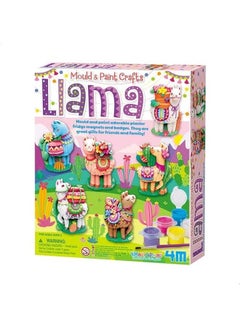 4m Mould And Paint Llama Magnets Craft Kit 18 x 22 x 5cm  - Image 1