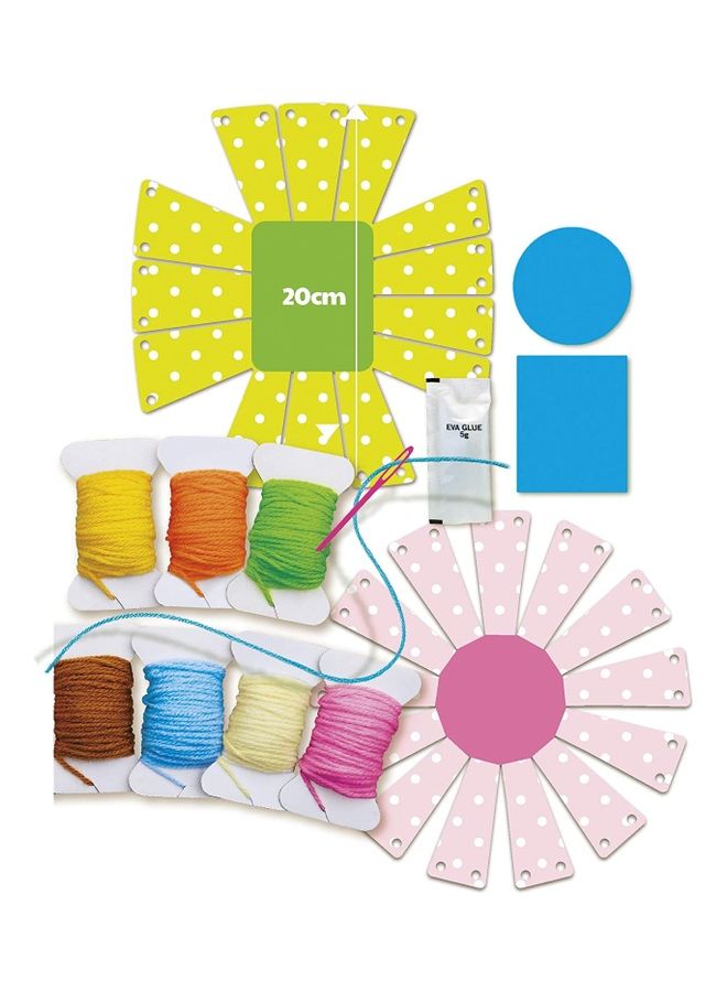 4M طقم حياكة سلة منسوجة من سلسلة كيدز ميكر للأعمال اليدوية 21 x 28 x 6سم - Image 3