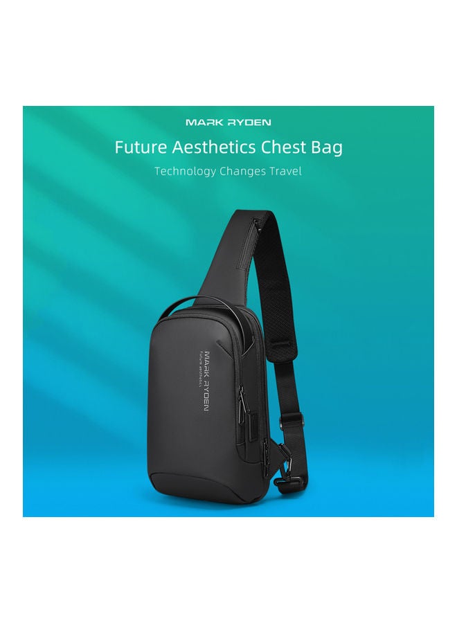Generic Man Waterproof Single Shoulder Pack Business Leisure Chest Pack 33.00*12.00*20.00cm  - Image 3