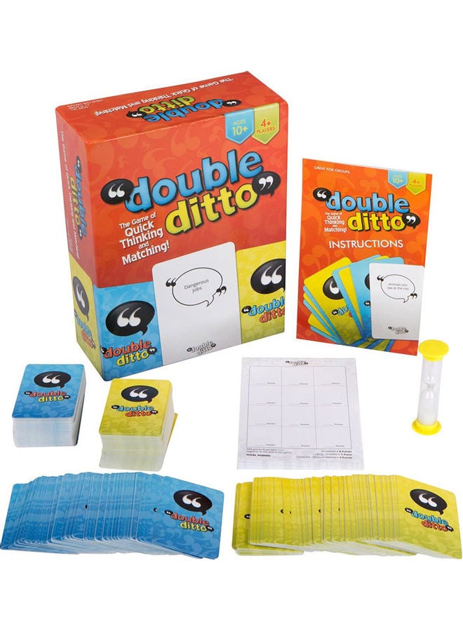 Generic - Funny Card Game Double Ditto Quick Thinking Matching Family Party Board Game 19*5*11cm - Image 1