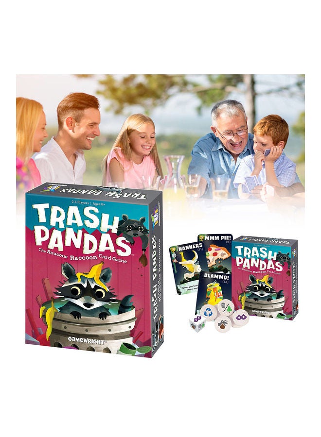 Generic - Funny Trash Pandas Raccoons Card Game Family Party Board Game 14.6*4.1*12cm - Image 1