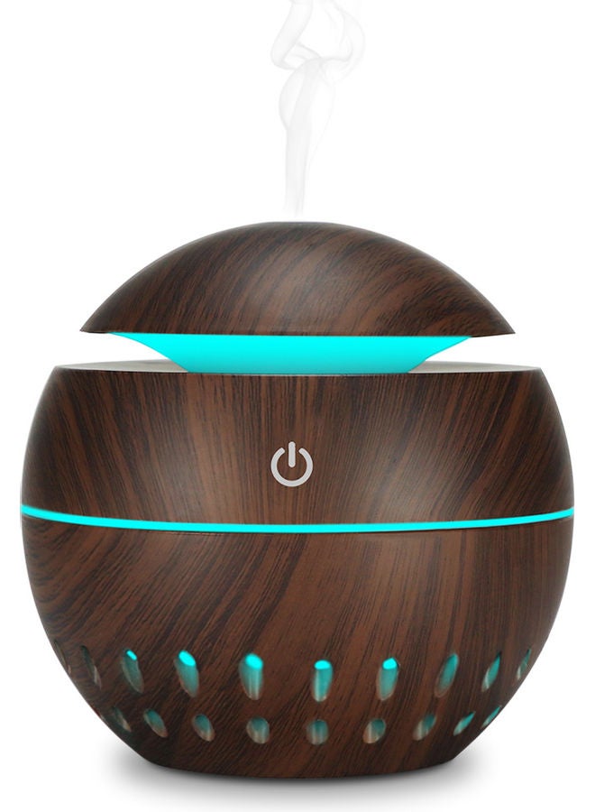 Generic - USB Air Humidifier Aroma Oil Diffuser Cool Mist Maker Color Changing Wood LEDs - Image 1