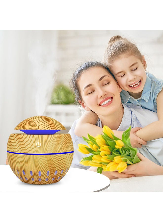 Generic - USB Air Humidifier Aroma Oil Diffuser Cool Mist Maker Color Changing Wood LEDs - Image 1