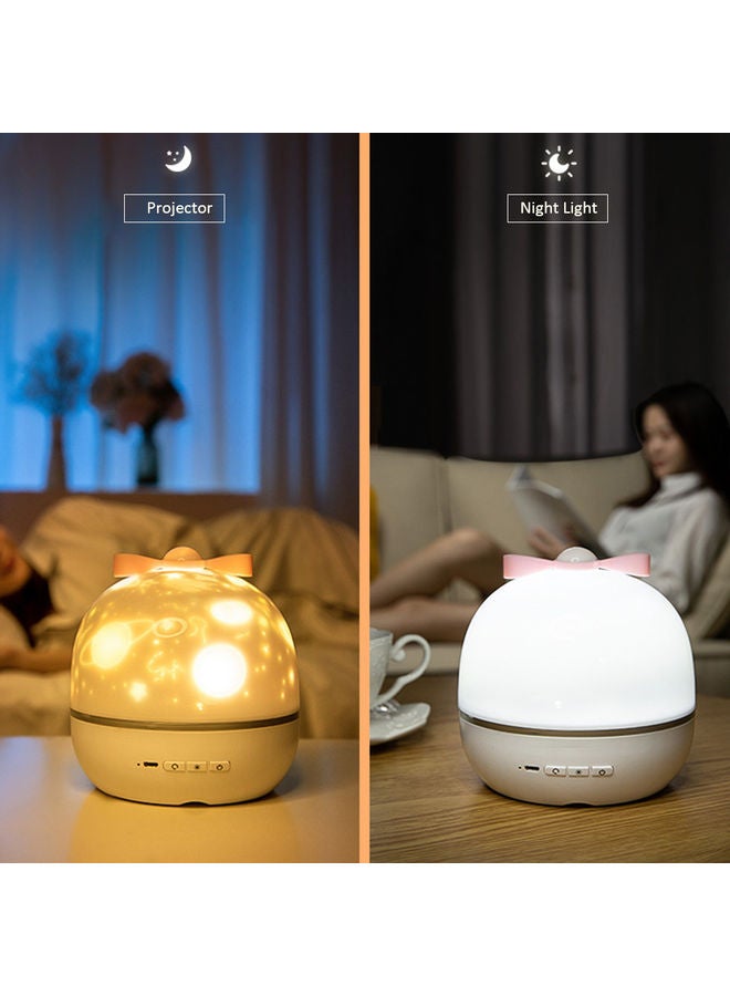 بروجيكتور ليلي دوار بزاوية 360 درجة بإضاءة LED لغرفة النوم متعدد الألوان 14.6*13.6*13.6سم - Image 3