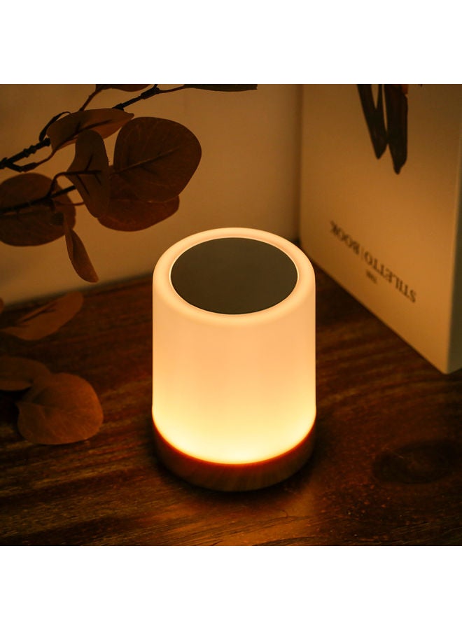 Touching Control Bedside Light USB Rechargeable Dimmable Table Lamp Multicolor 13*10.5*10.5cm
