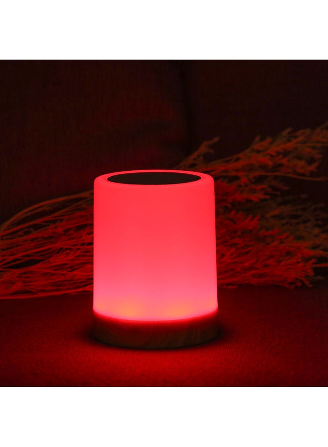 Touching Control Bedside Light USB Rechargeable Dimmable Table Lamp Multicolor 13*10.5*10.5cm