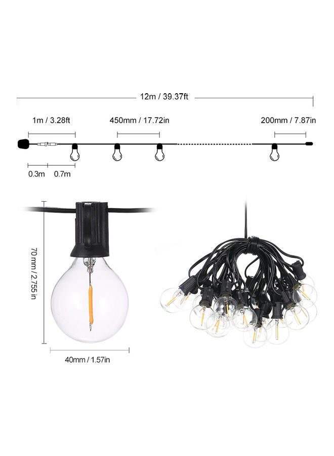 E12 Base G40 LED String Light Multicolor 29*9*23.5cm - v1607606320/N42943457A_2