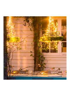 2-Pack 12m 120LEDs Solar Copper Wire String Fairy Lights Warm white 16*6.5*10cm - v1607606321/N42943456A_2