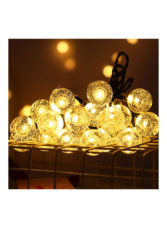 Generic - Solar 1.8CM Bubble Bulb Lamp String Warm white 14*7*9cm - Image 1