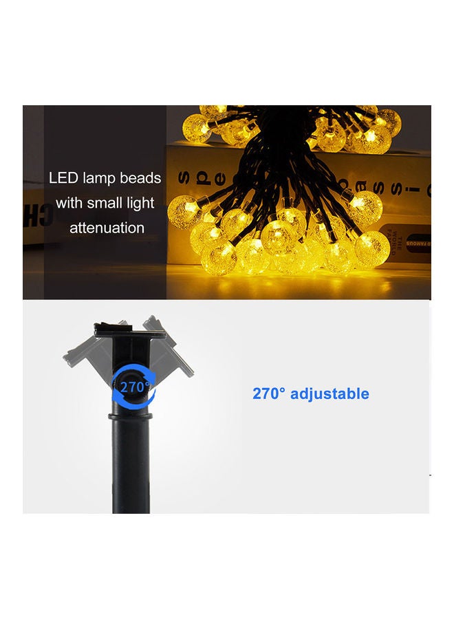 Generic - Solar 1.8CM Bubble Bulb Lamp String Warm white 14*7*9cm - Image 1
