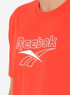 Reebok CL V T-Shirt Canton Red  - Image 4