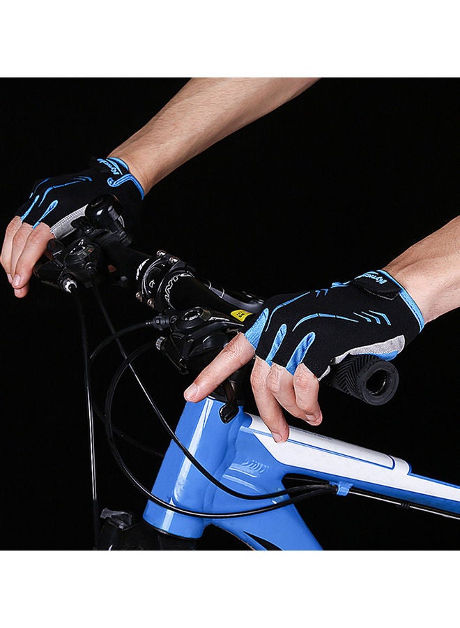 قفازات رياضية مضادة للانزلاق بتصميم يغطي نصف الأصابع ومضادة للانزلاق ومناسبة لركوب الدراجات والتسلق 0.055كيلوجرام - Image 4