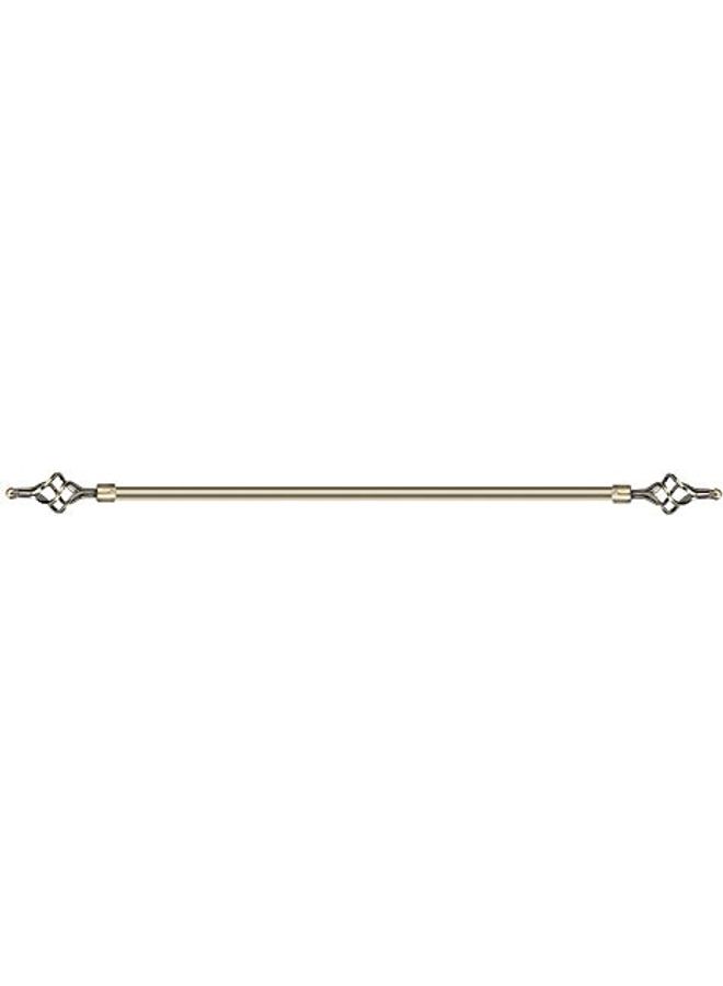 Roman Adjustable Curtain Single Rod Gold 150-300cm