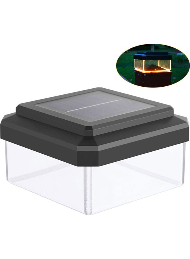 Generic Solar Powered Post Cap Light Black/Clear - Image 2